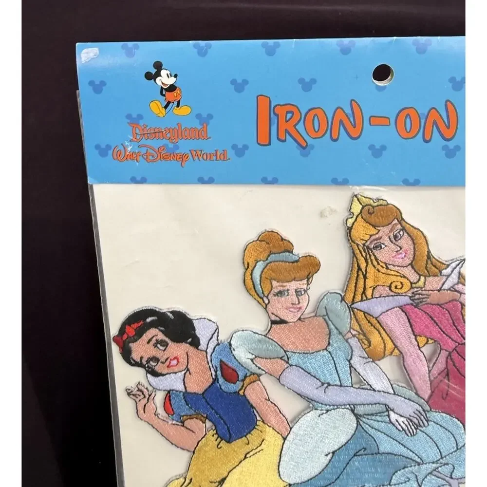 Vtg Disney Store 1900’s CINDERELLA SLEEPING BEAUTY Princess Iron-On Patch New!